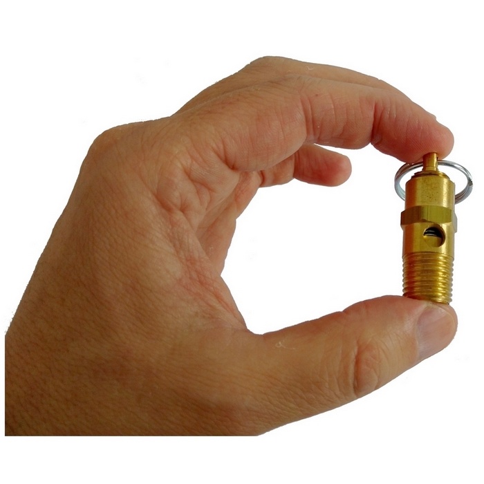 Válvula de segurança ou alívio 140 psi/libras (9,7 bar), rosca 1/4