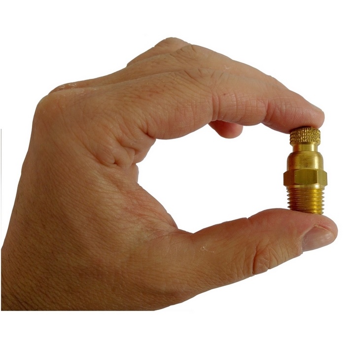 Válvula de segurança ou alívio 40 psi/libras (2,8 bar), rosca 1/4