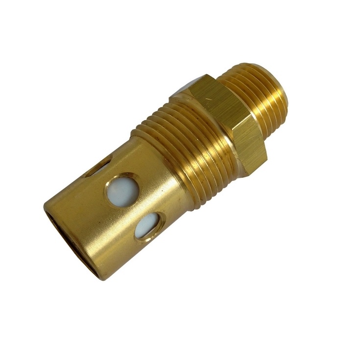 Válvula De Retenção Rosca 3/4" NPT x 1/2" NPT - 3A Com Pistão Em Teflon Para Compressor A Pistão.