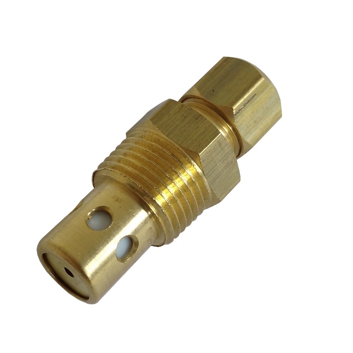 Válvula De Retenção 3/8" NPT x Tubo 5/16" - 1A, Com Pistão De Teflon Utilizada Em Compressor A Pistão.