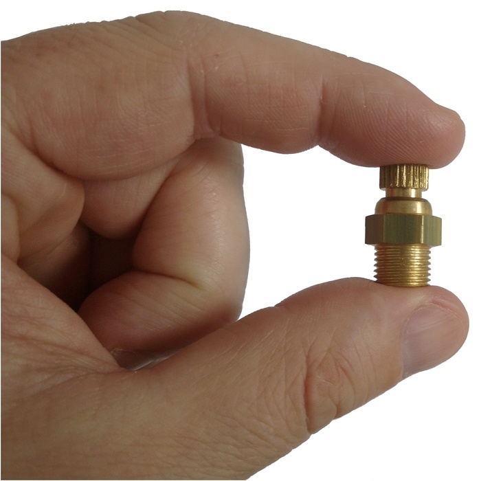 Purgador recartilhado rosca 1/8