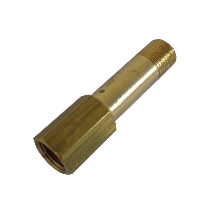 Prolongador 1/8" NPT x 50 mm Em Latão Para Refrigeração De Moldes/Matrizes.