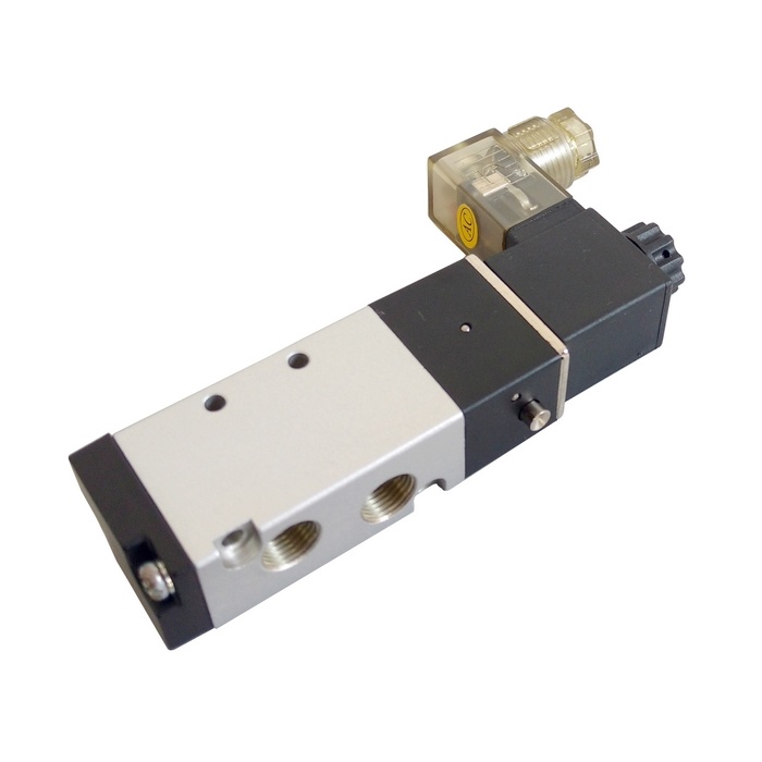 Válvula solenóide mola 1/8 5/2 vias 024 VCC