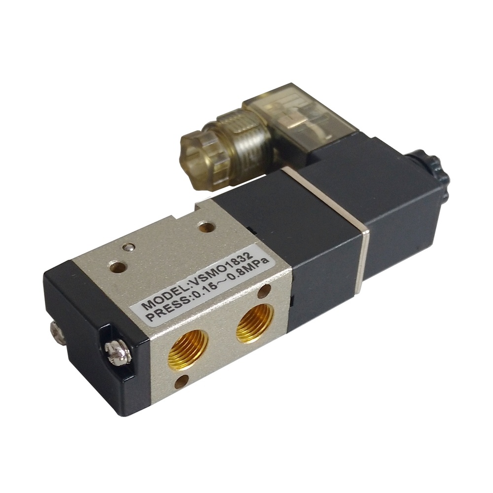 Válvula solenóide/mola 1/8 3/2 vias 024 VCC Modelo VSMO1832