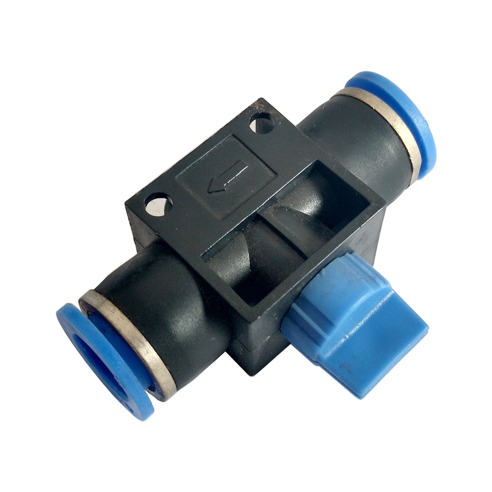 Válvula de Fechamento Manual Tubo 8 mm - HVFF (Conexão Pneumática Instantânea)