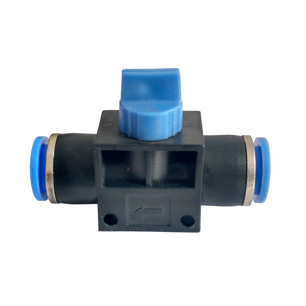 Válvula De Fechamento Manual Tubo 12 mm - HVFF (Conexão Pneumática Instantânea)