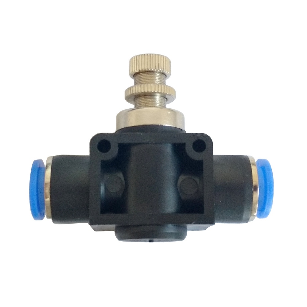 Regulador de Fluxo em Linha 10 mm - NSF (Conexão Pneumática Instantânea)