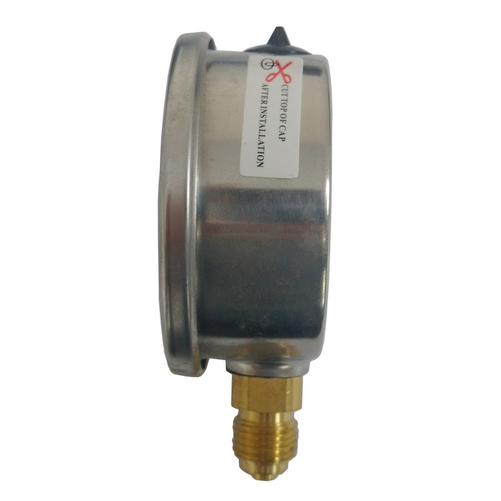 Manômetro Vertical 90 PSI / 6 Bar Com Rosca 1/4