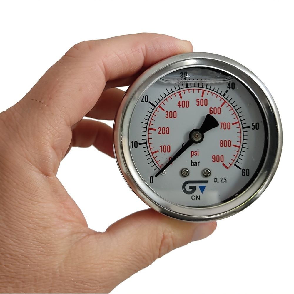 Manômetro Horizontal 400 Psi / 25 Bar Com Rosca 1/4