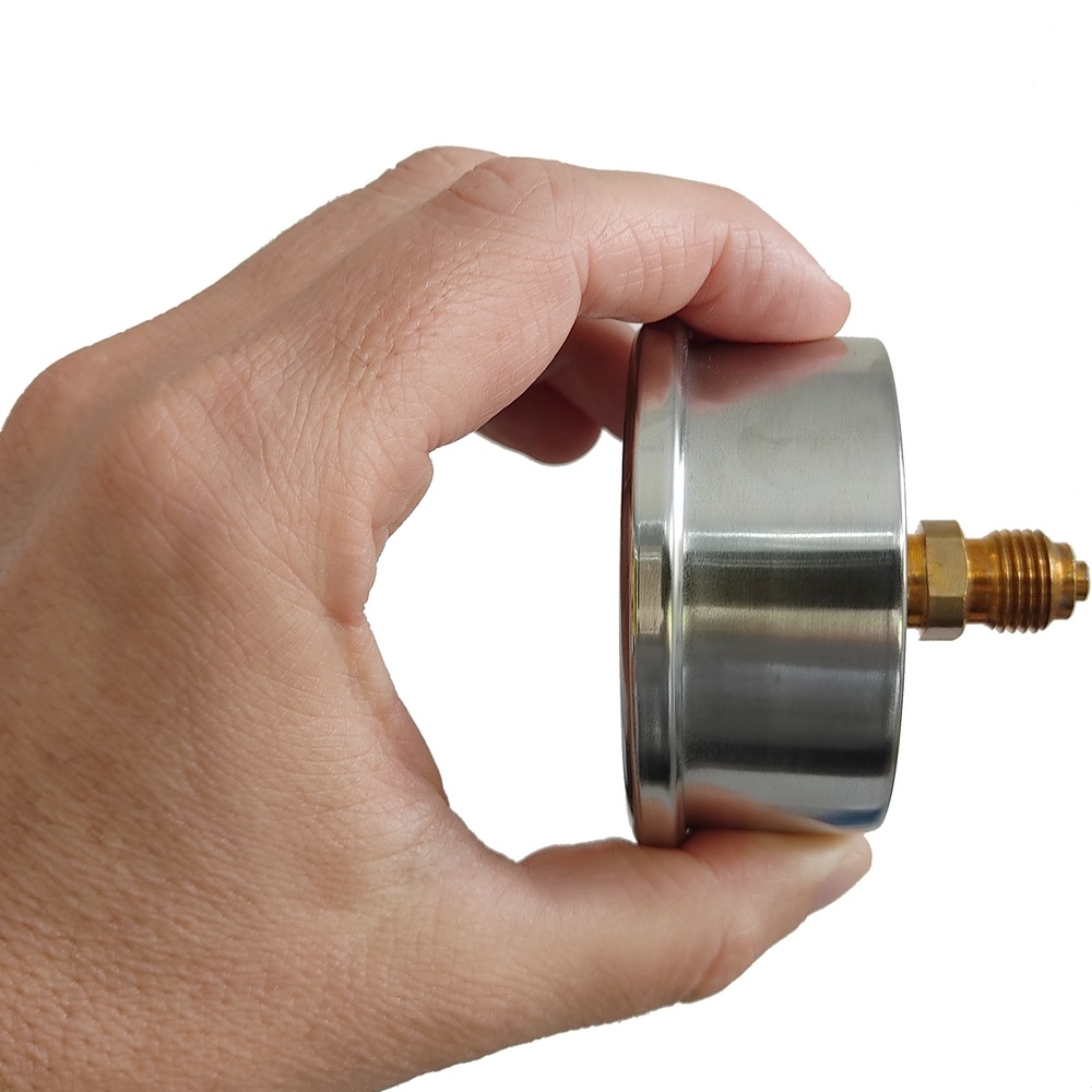 Manômetro Horizontal 90 PSI / 6 Bar Com Rosca 1/4