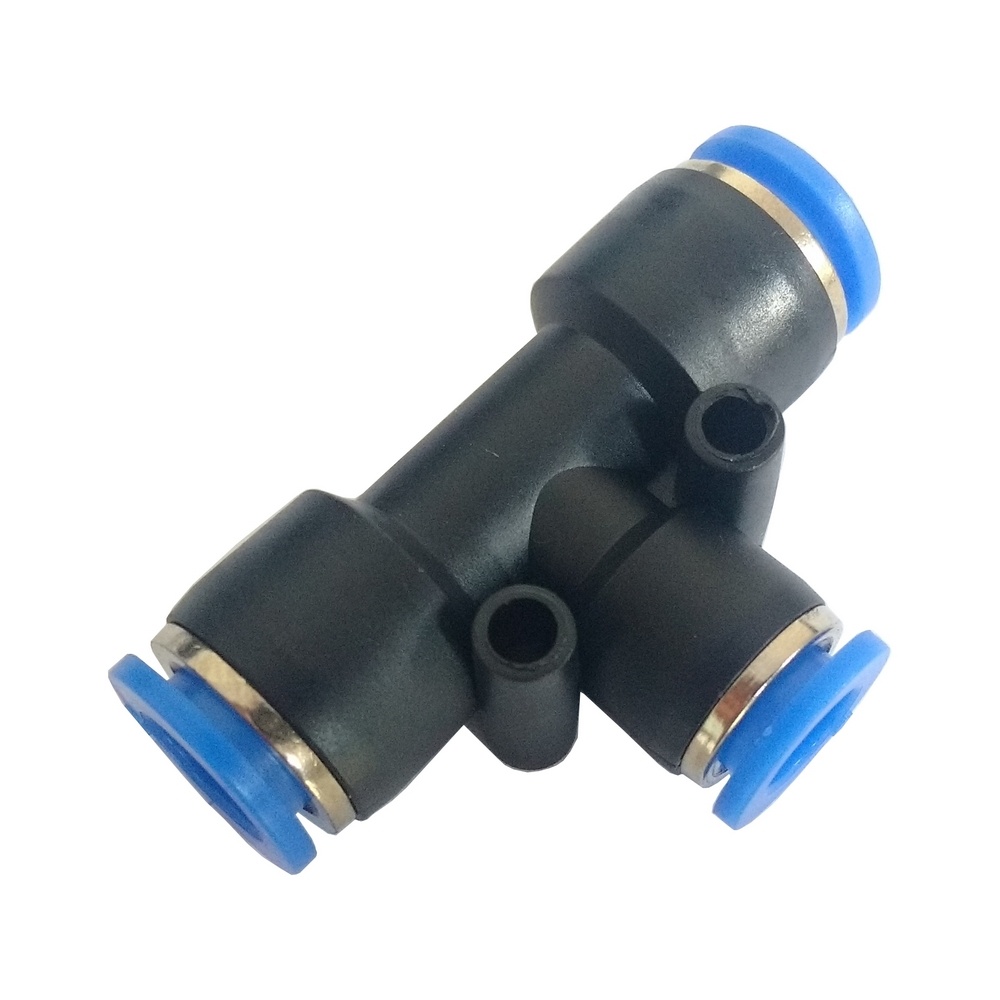 Tee Redução Tubo 6-4-6 - PTG (Conexão Pneumática Instantânea)