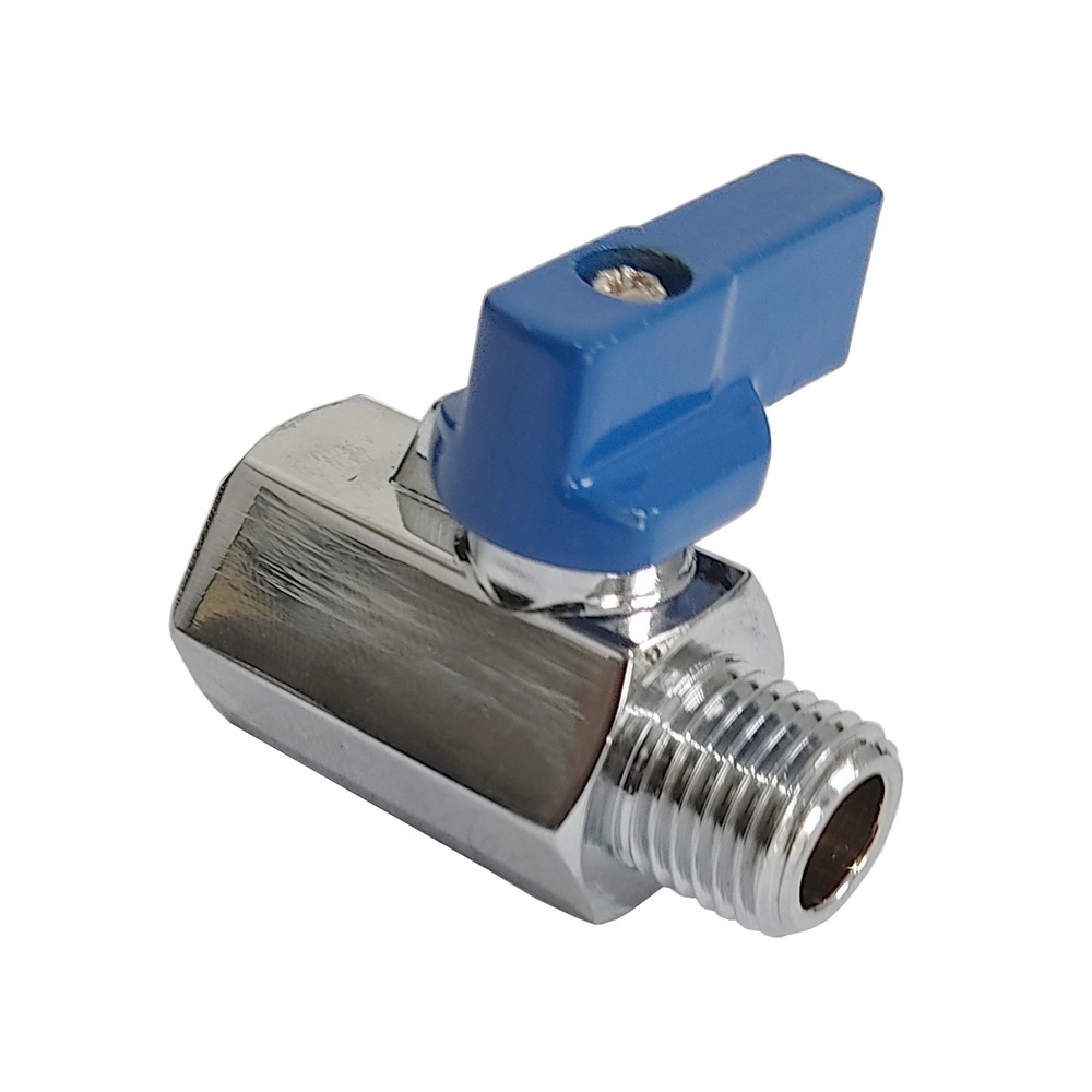 Válvula De Esfera Mini Macho/Fêmea 3/4