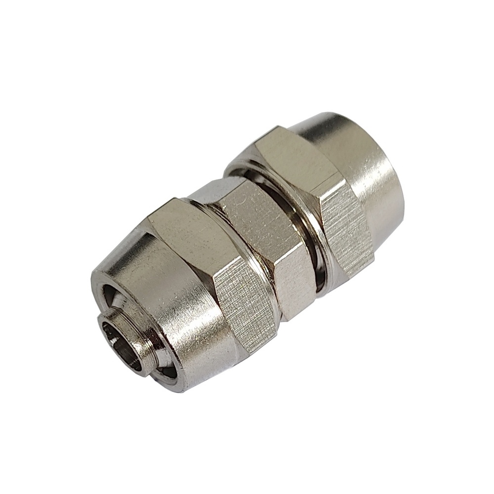 União Reta 10 mm Dois Toques Niquelada