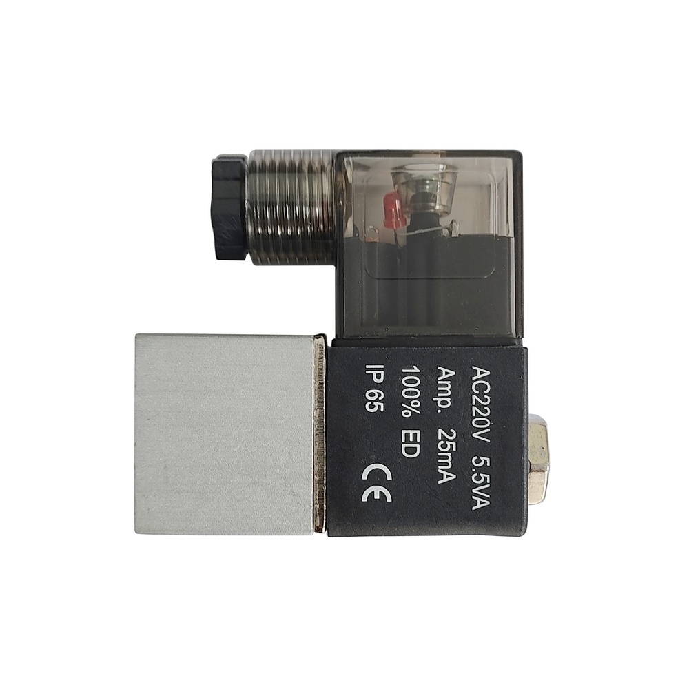 Válvula Solenóide Mini 1/4 2/2 Vias 220 VCA