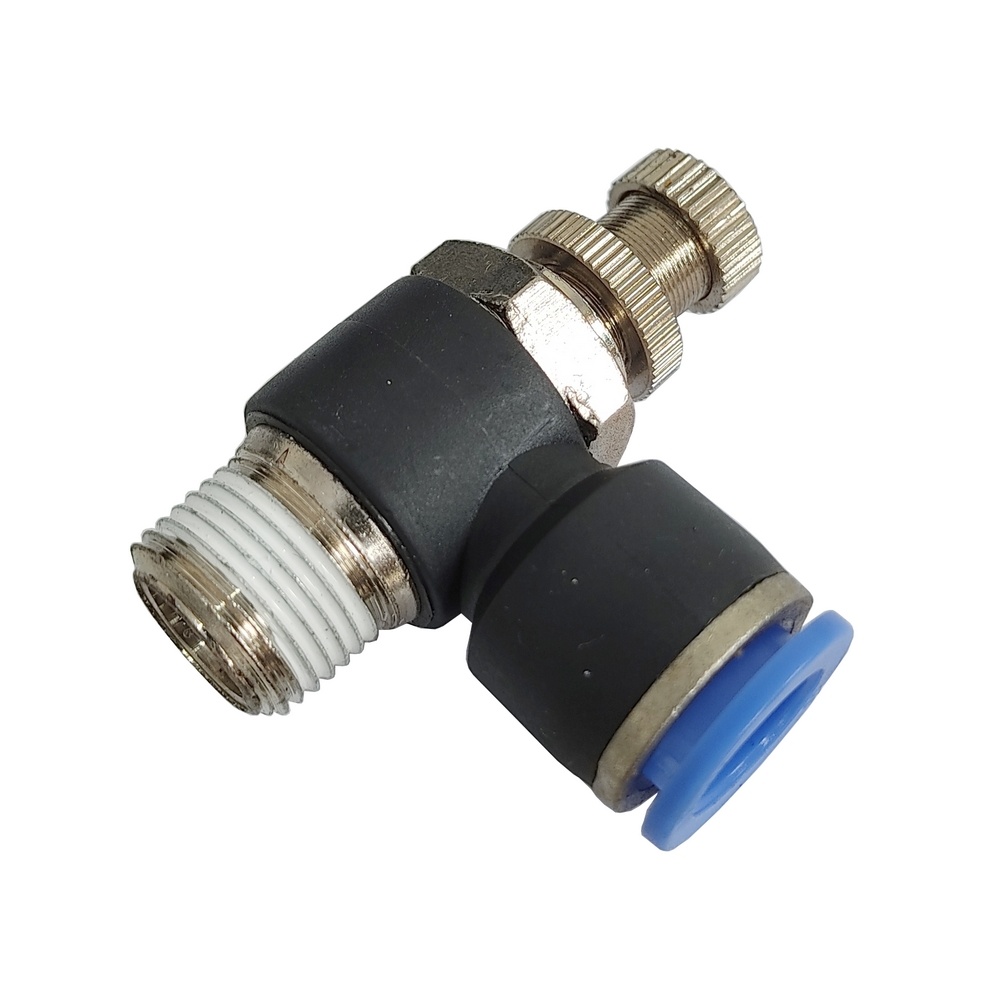 Regulador de Fluxo Tubo 4 x 1/4" NPT - NSE (Conexão Pneumática Instantânea)