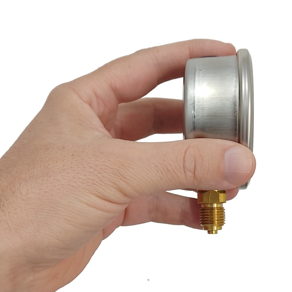 Manômetro Vertical 9000 PSI/ 600 KGF/CM2 Com Rosca 1/4