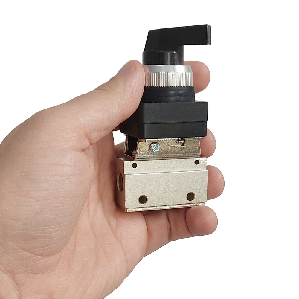 Válvu4la Botão Seletor Longo 1/8 3/2 vias - G321LB