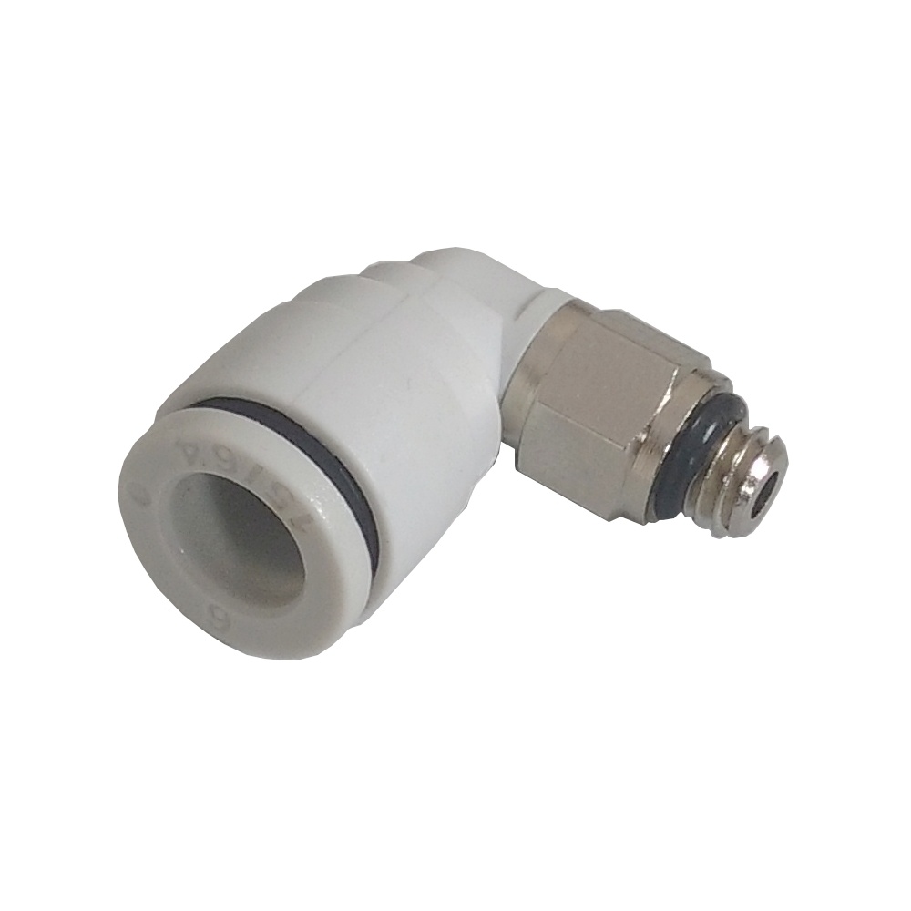 Cotovelo Macho Compacto 6 x 1/8" BSP - PL (Conexão Pneumática Compacta)