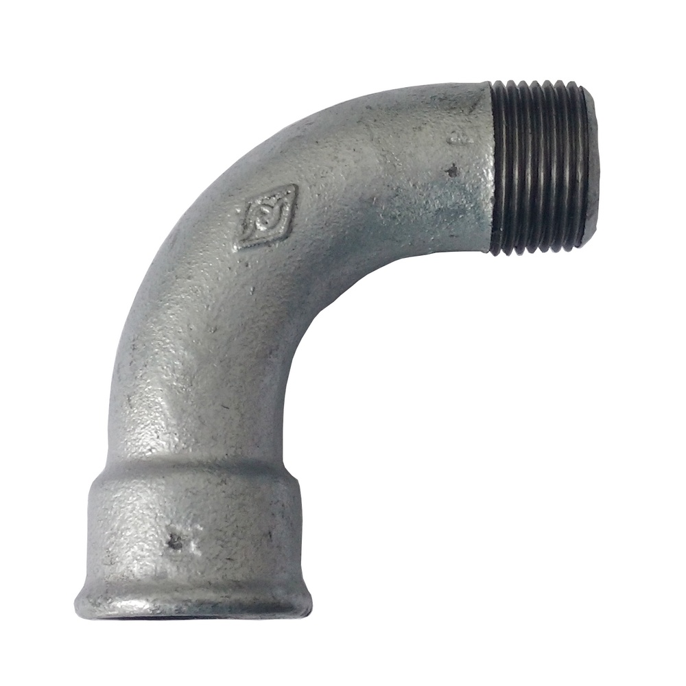 Curva Macho/Fêmea 90º 1.1/4" BSP - Galvanizada