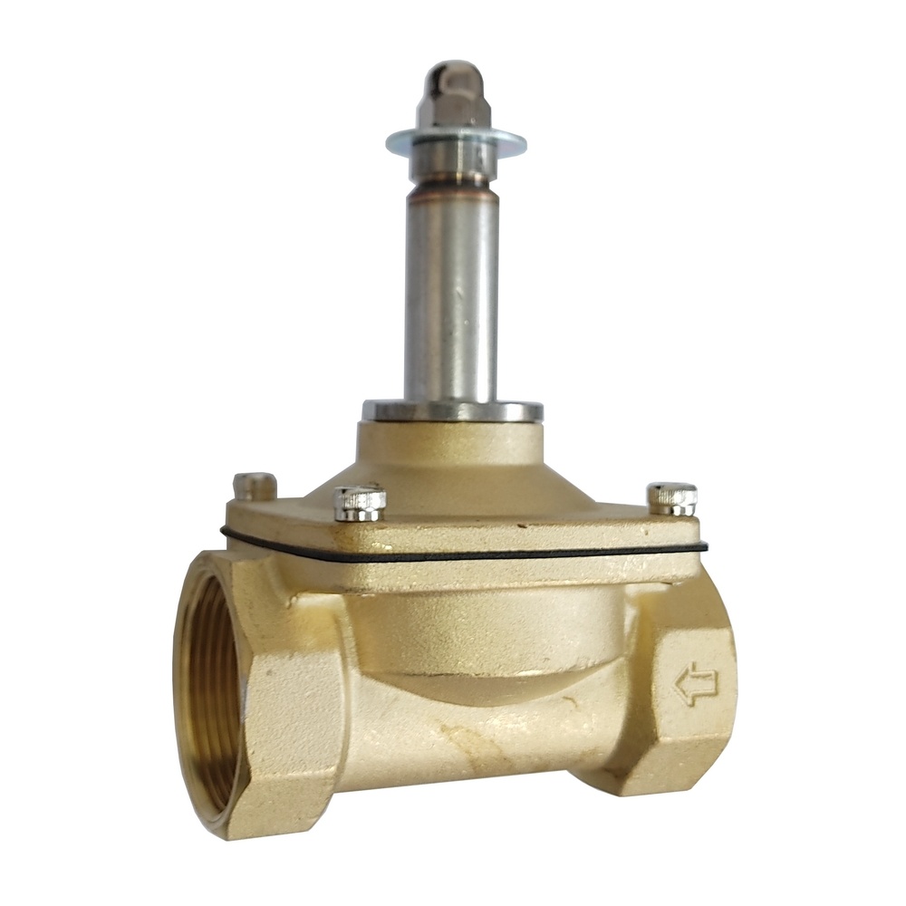 Válvula Solenóide Mola 1.1/2" 2/2" p/ Ar e Água c/ Vedação NBR (2W400-40S) s/ Bobina
