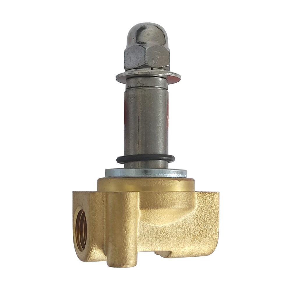 Válvula Solenóide Mola 1/4" 2/2" p/ Ar e Água c/ Vedação Viton (2W02508S-V) s/ Bobina
