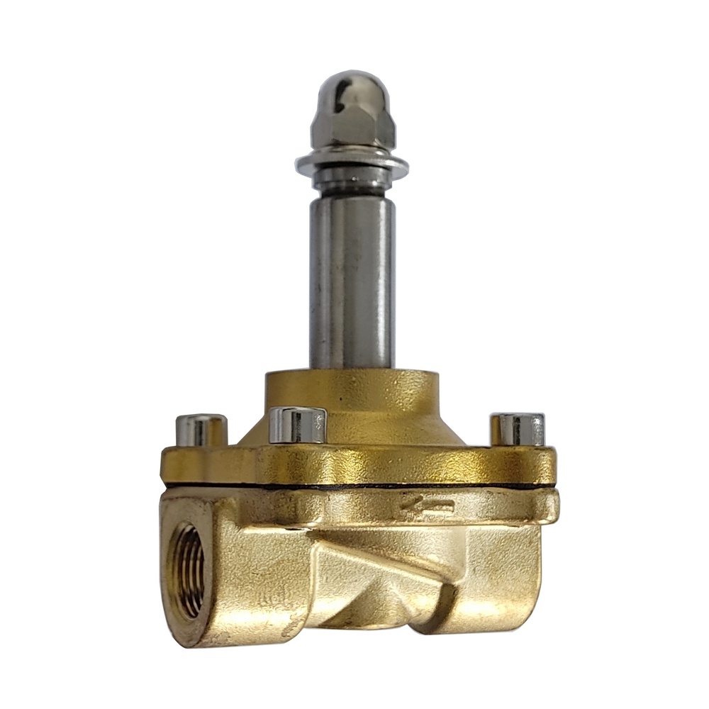 Válvula Solenóide Mola 1/2" 2/2" Vias p/ Ar e Água c/ Vedação Viton (2W160-15S) s/ Bobina