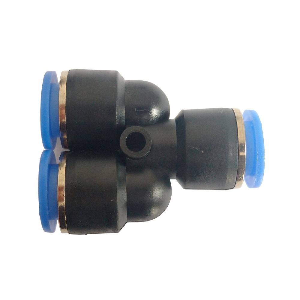 Y União Tubo 10 mm - PY (Conexão Pneumática Instantânea)