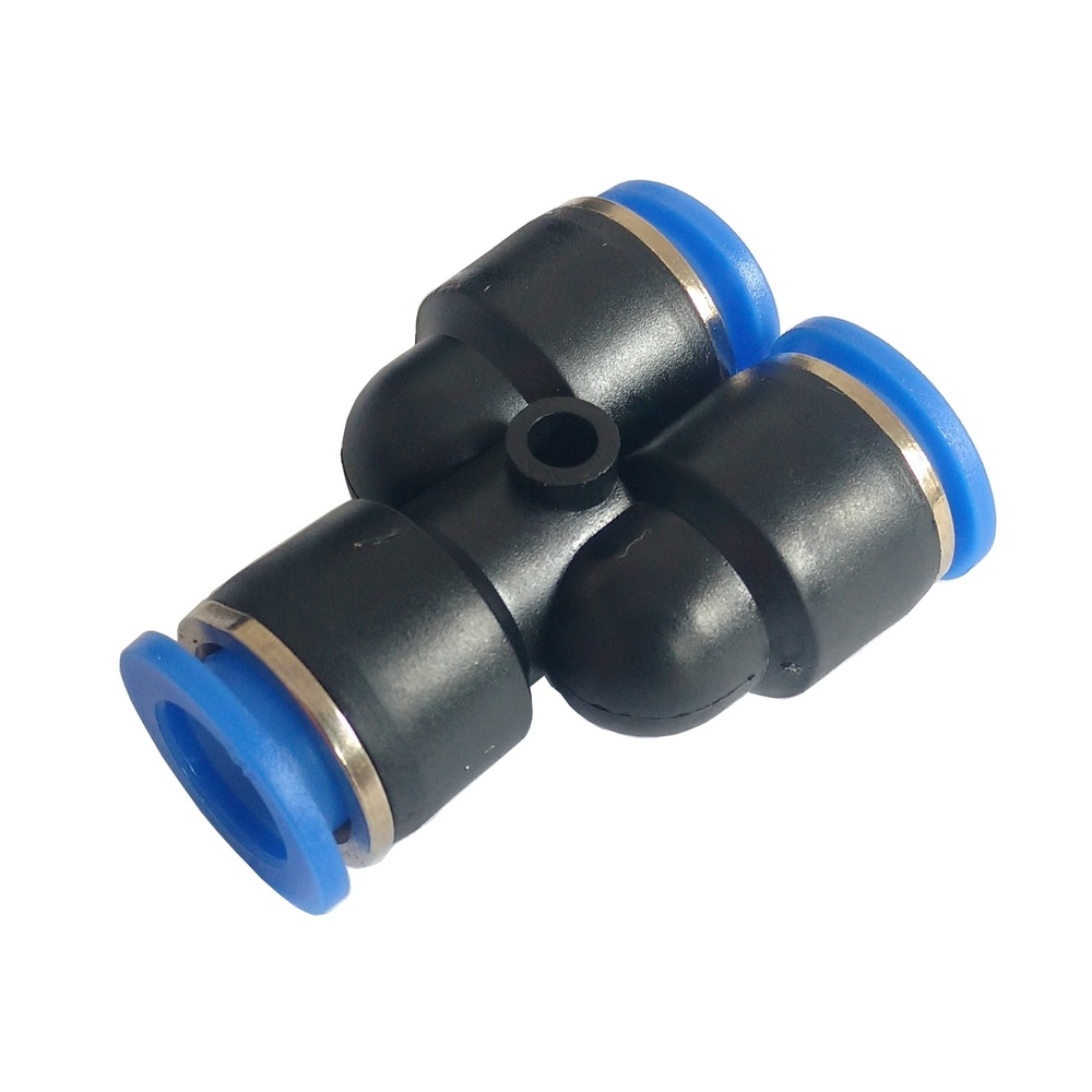 Y União Tubo 10 mm - PY (Conexão Pneumática Instantânea)