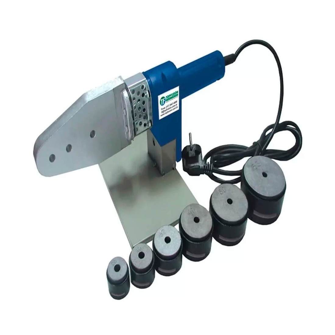 Termofusor 220V 800W (20/63) Pequena c/ Bocais de 20 a 63 mm (Linha TopAir / TopFusion)