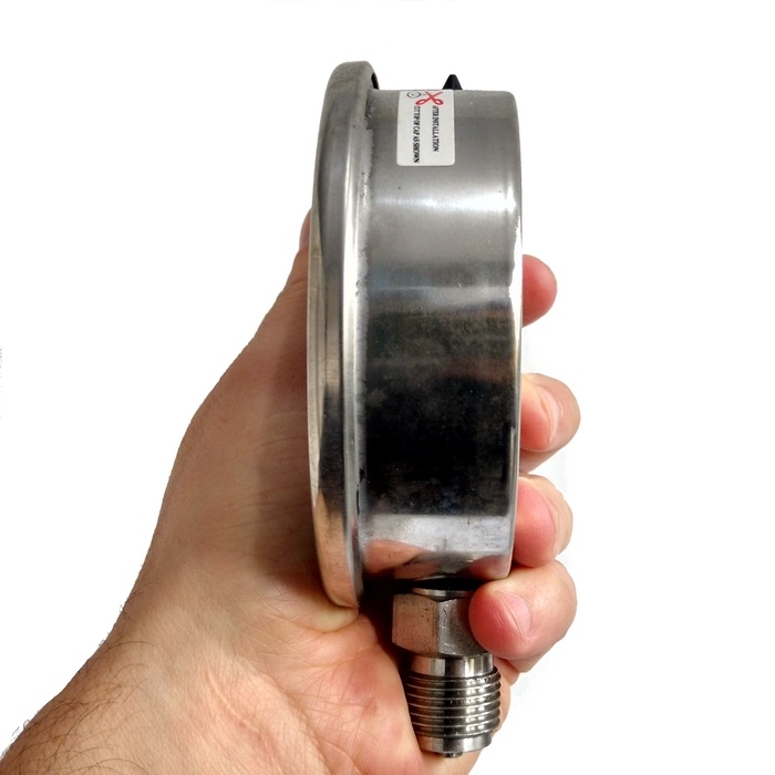 Manômetro Vertical 900 PSI / 60 Bar Com Rosca 1/2