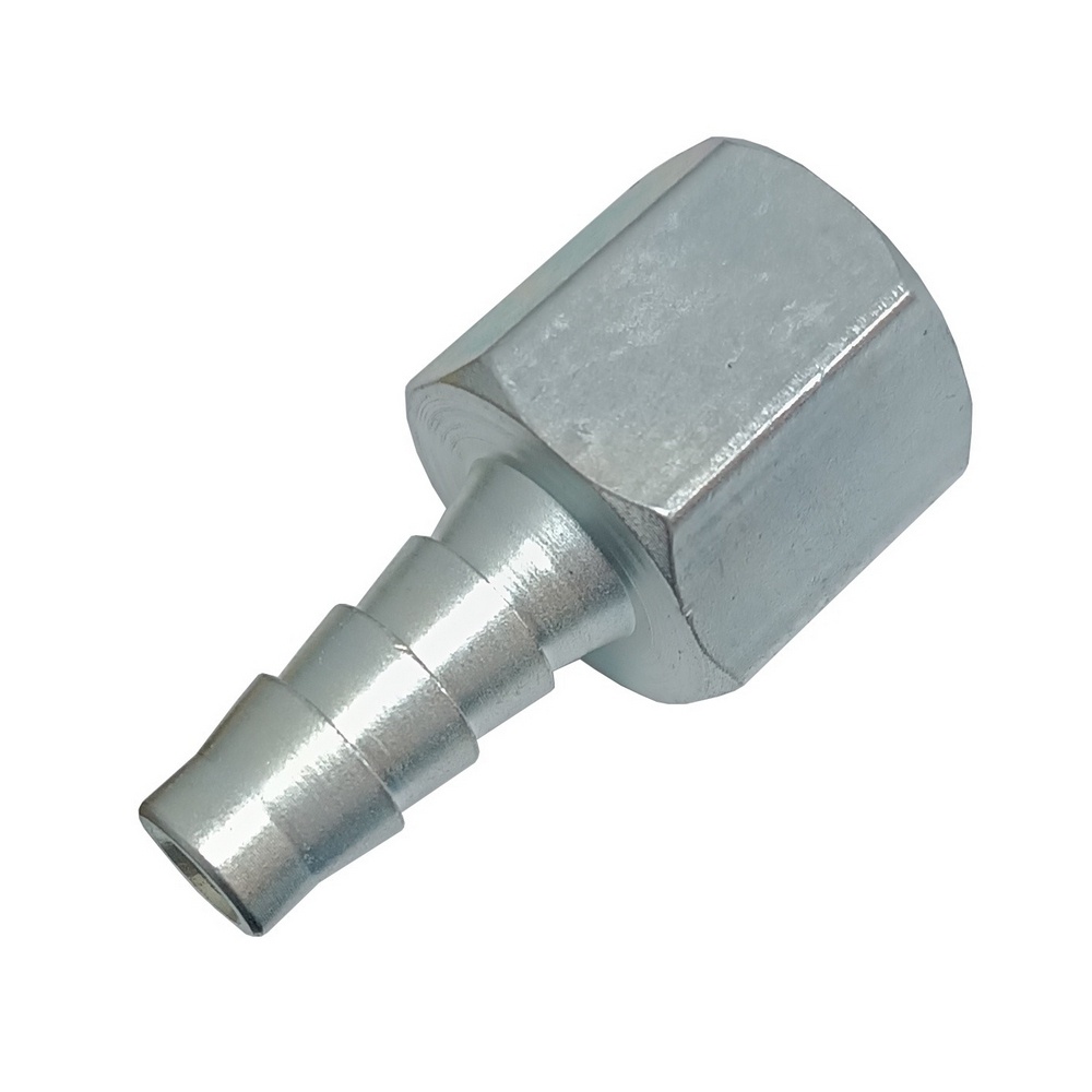 Espigão p/ Mangueira 1/4" x Rosca Interna 1/8" BSP em Alumínio