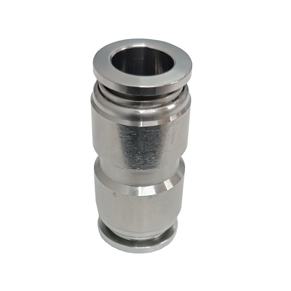União Reta Tubo 12 mm - PUC (Conexão Instantânea Aço Inox)