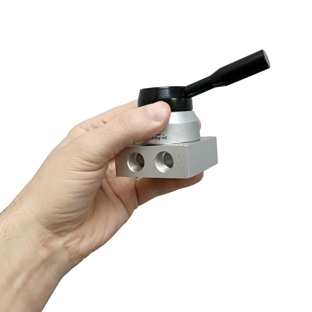 Válvula Rotativa 4/3 Vias Centro Fechado 1/4