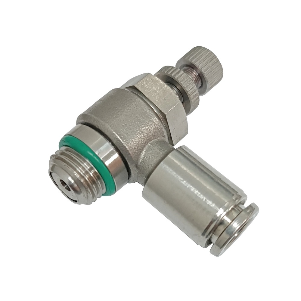 Regulador de Fluxo Tubo 6 x 1/4" BSP - NSE (Conexão Instantânea Aço Inox)