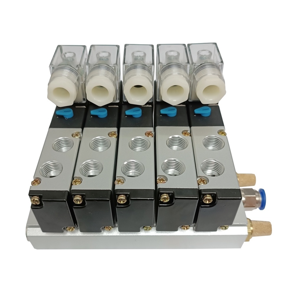 Conjunto Bloco Manifold com Válvulas Pneumáticas (Preço Sob-Consulta)