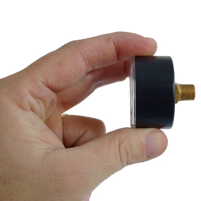 Manômetro Horizontal 240 PSI / 16 Bar com Rosca 1/8