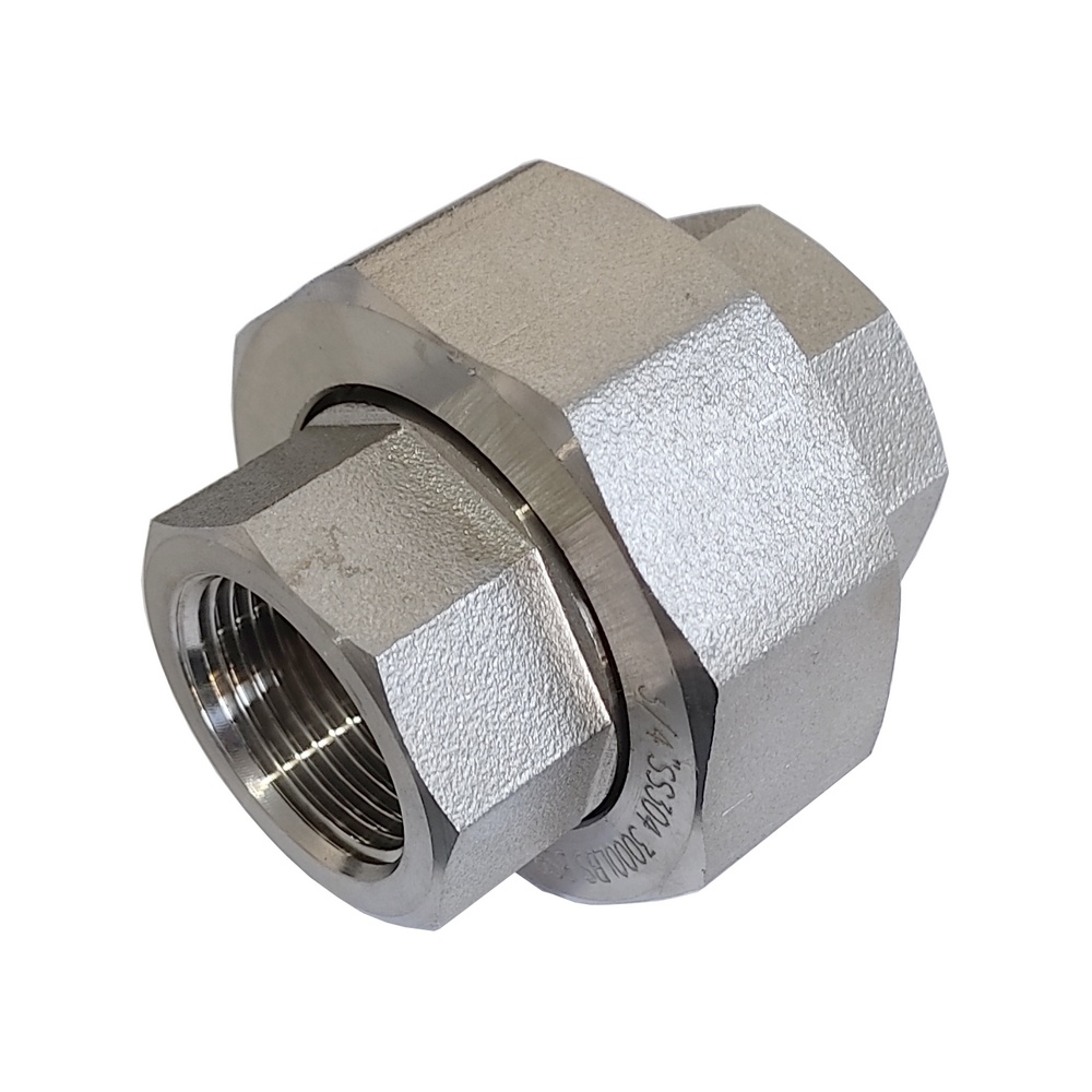 União Assento Cônico 1.1/4" BSP - Aço Inox 