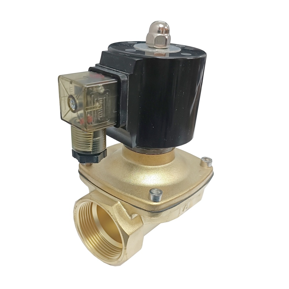 Válvula Solenóide Mola 1.1/2" 2/2" Vias 220 VCA P/ Ar e Água c/ Vedação NBR (2W40040E2)