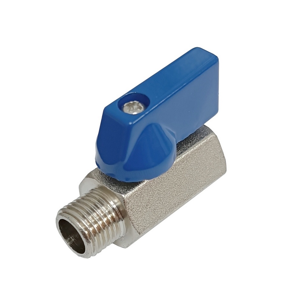 Válvula de Esfera Mini Macho/Fêmea 1/2" BSP - PN16 - Importada