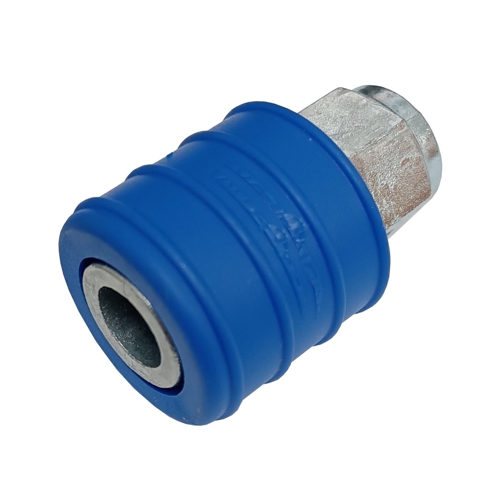 Engate Rápido de Rolete Rosca Fêmea 1/4" BSP - Azul