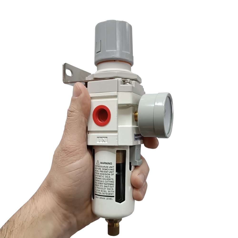 Filtro regulador de ar 8 bar com rosca 3/8