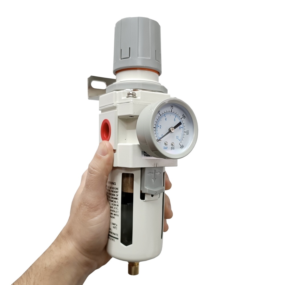 Filtro regulador de ar 8 bar com rosca 1/2