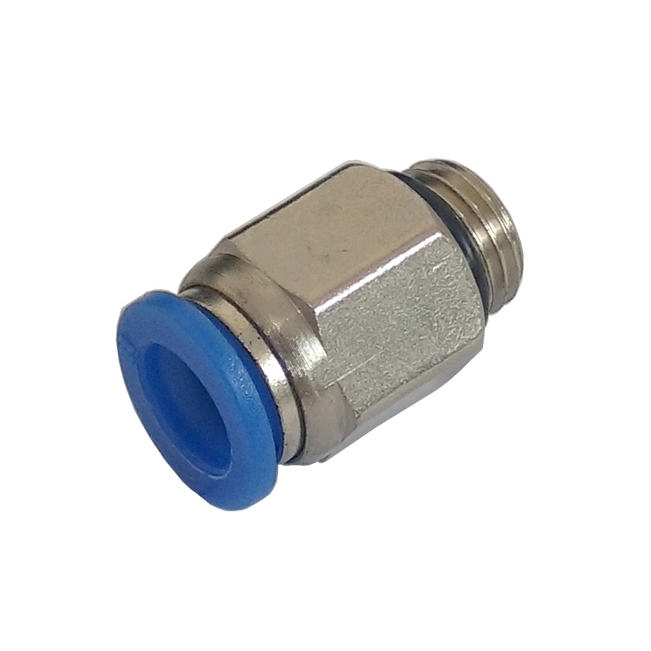 Conector Reto Tubo 16 mm x Rosca Macho 3/4" BSP - PC-G (Conexão Pneumática Instantânea)