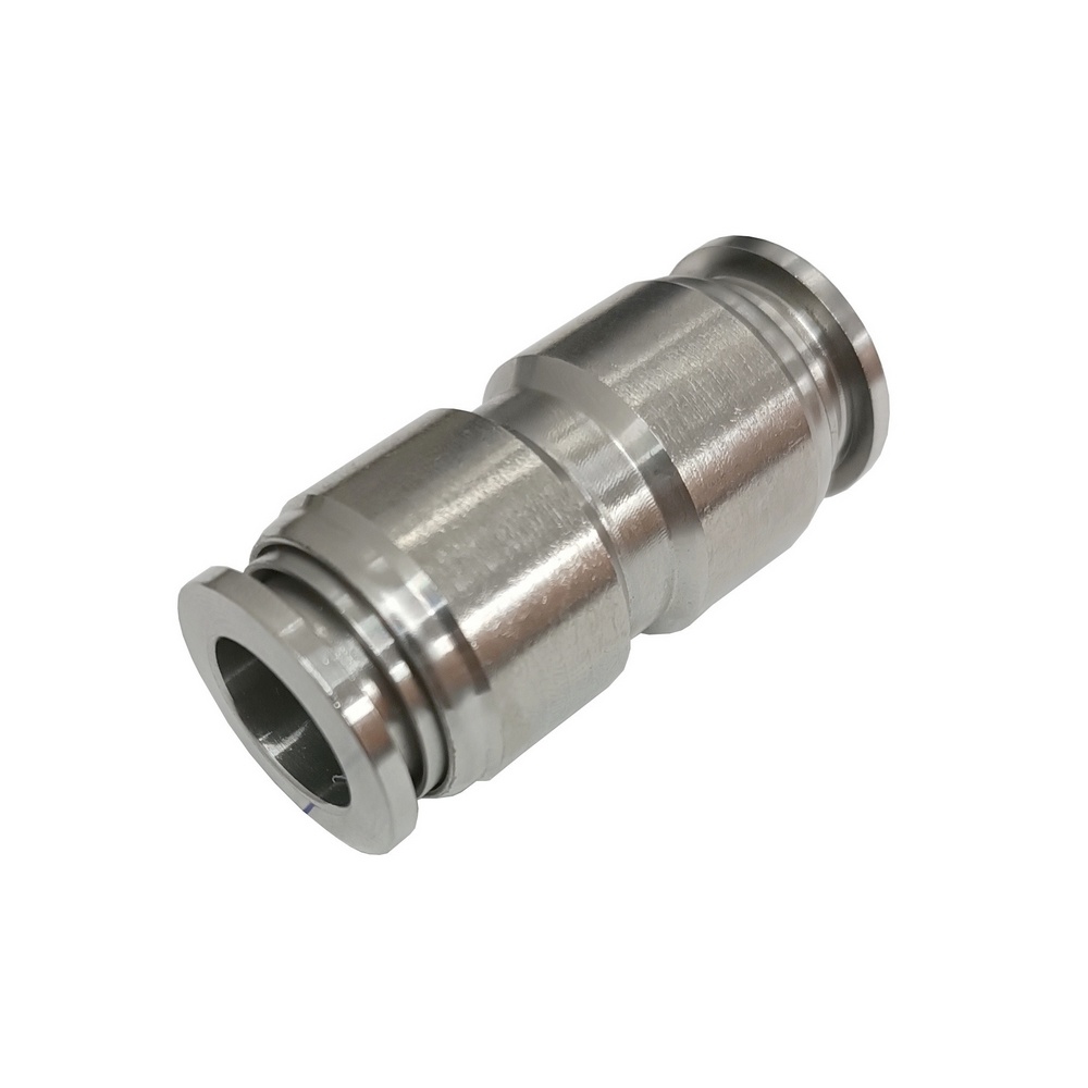 União Reta Tubo 10 mm - PUC (Conexão Instantânea Aço Inox)