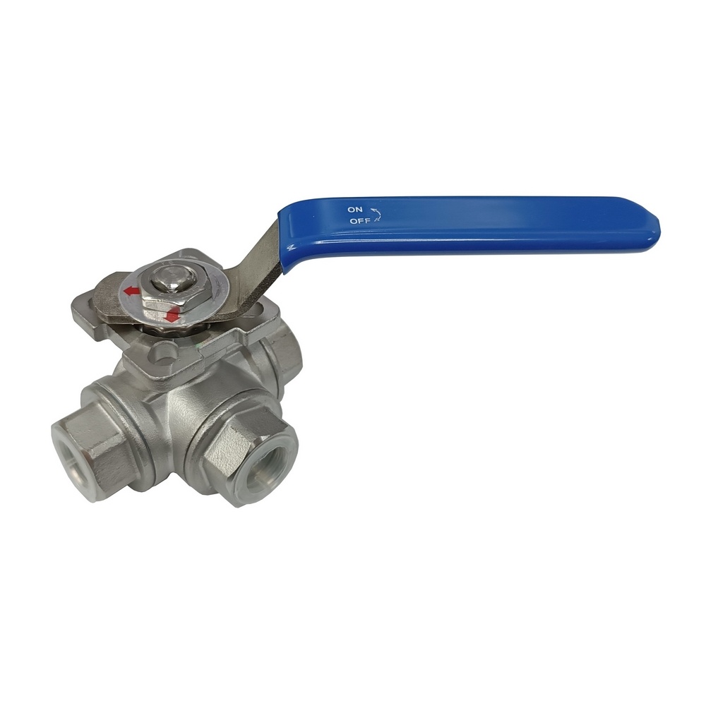 Válvula 3 Vias Diversora de Fluxo em "L" 1/2" BSP - Inox 304