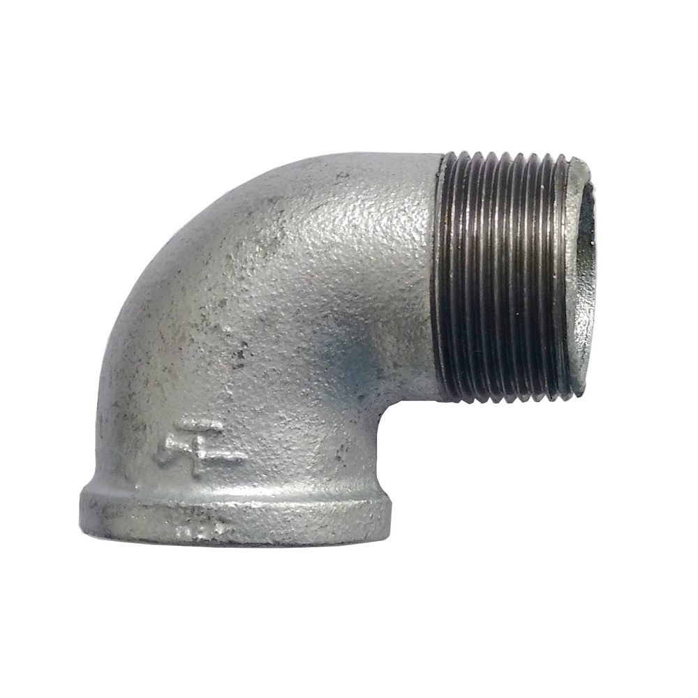Cotovelo Macho/Fêmea 90º 3/4" BSP - Galvanizado