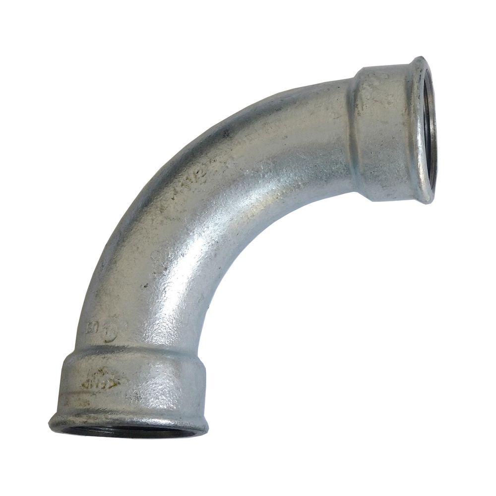 Curva Fêmea 90º 1/2" BSP - Galvanizada