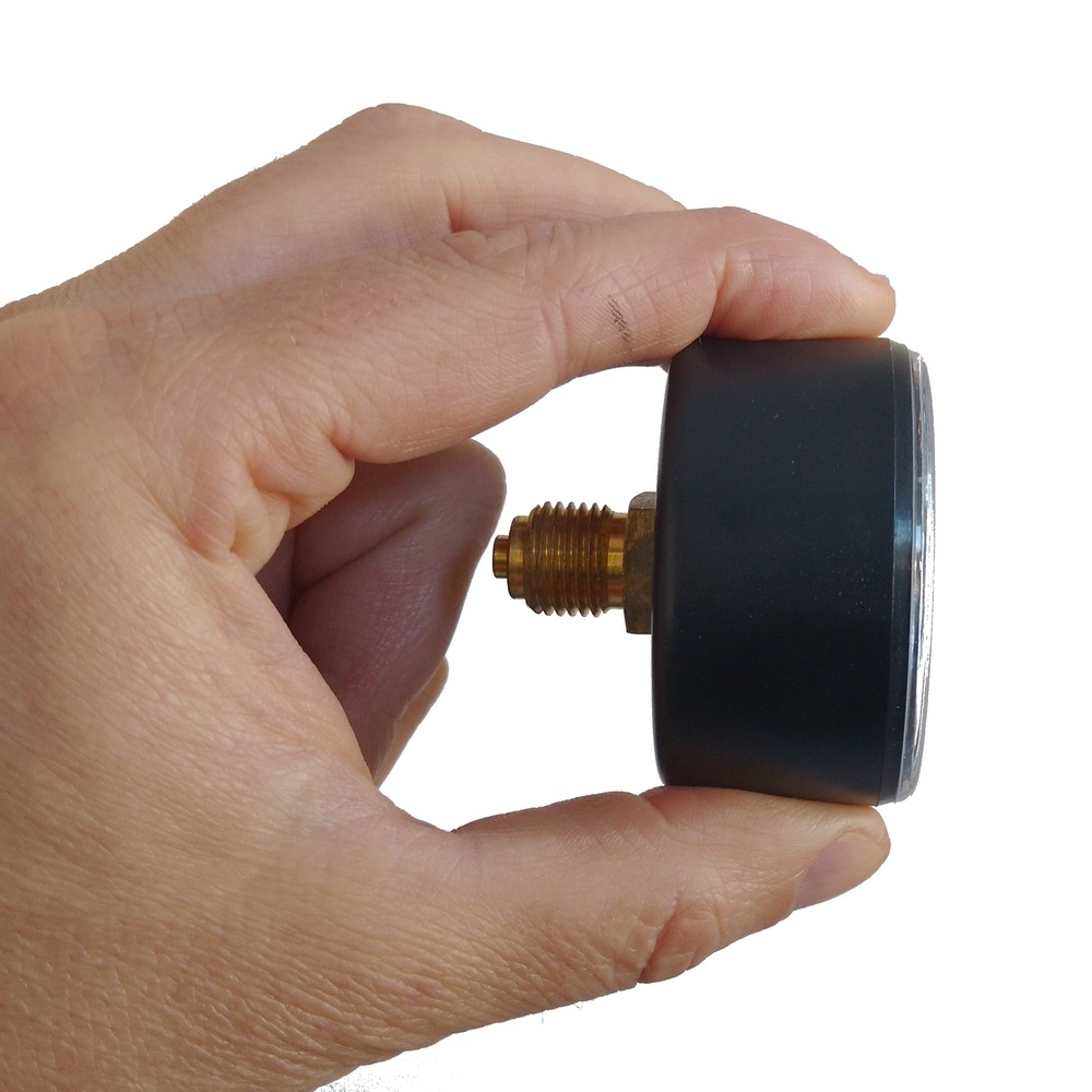 Manômetro Horizontal 90 PSI / 6 Bar Com Rosca 1/4