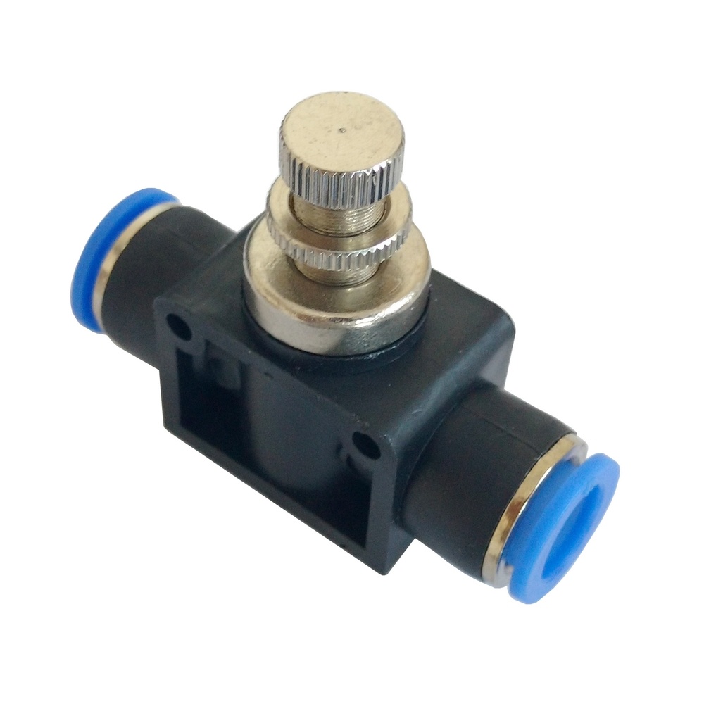 Regulador de Fluxo em Linha 10 mm - NSF (Conexão Pneumática Instantânea)