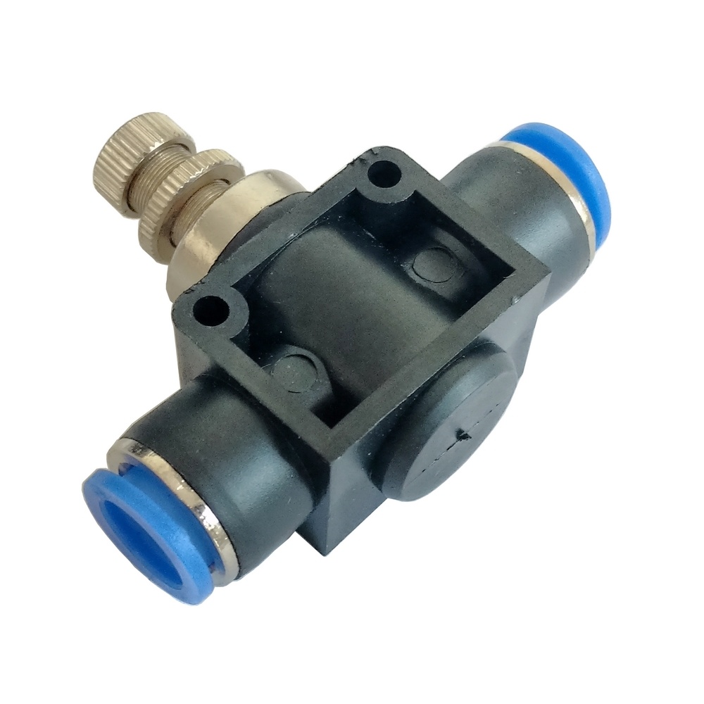 Regulador De Fluxo Em Linha 6 mm - NSF (Conexão Pneumática Instantânea)